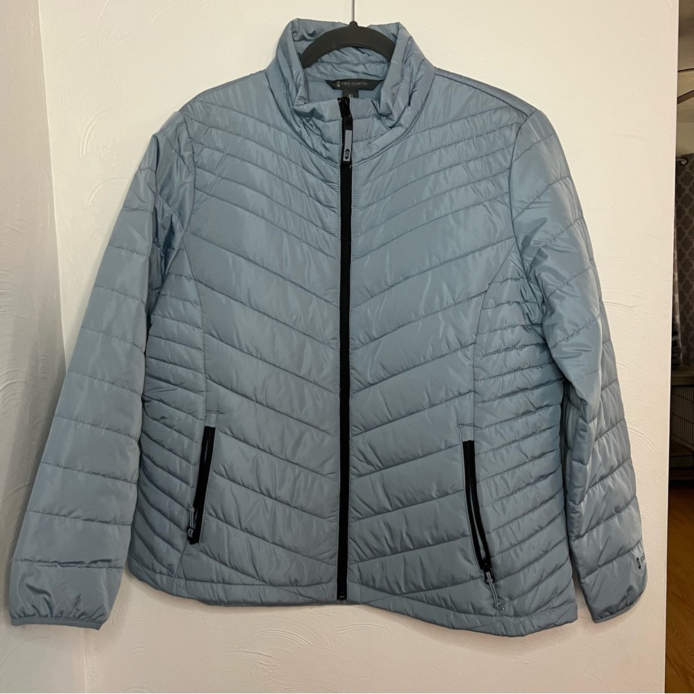 Free Country Light Blue Puffer Jacket